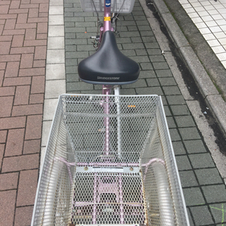 三輪自転車 ブリヂストン ワゴン ピンク［中古］