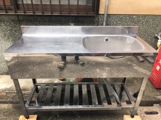 お取引中：業務用シンク（作業台付き）
