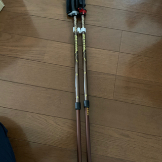 【ネット決済】ウォーキングポール　シナノ　2本杖　茶色