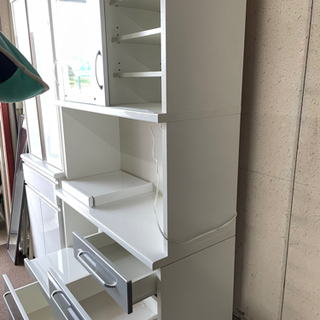 最終値下げ❗️ジモティ価格❗️食器棚❗️キッチン収納❗️美品✨レンジや炊飯器、食器、全部収納