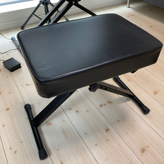 ニコマク電子ピアノ88鍵盤+調整可能置き台+ペダル+譜面台高