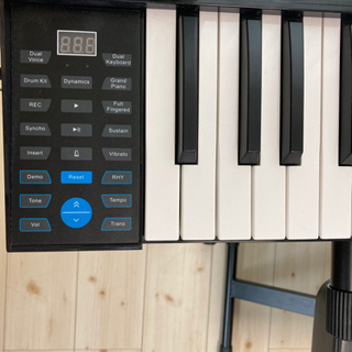 ニコマク電子ピアノ88鍵盤+調整可能置き台+ペダル+譜面台高