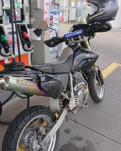 独創的 モリワキチタンマフラー ブラック XR250モタード 超少走行(約1383km) 人気ブラック保険6年5月までたっぷり【他車との交換・下取り検討可】 ホンダ