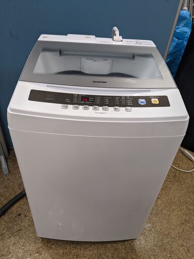 (売約済み)OS DY AB-114 20210916-511 2019年製　アイリスオーヤマ 7kg 全自動洗濯機 縦型 IAW-T701 風呂水ポンプ 節水 簡易乾燥機能付き