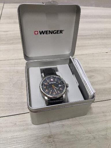 Wenger ウェンガー メンズ腕時計 1041.10 スイス製　本皮ベルト　美品