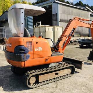 日立EX25-2　2.5ｔクラス1990時間 倍速・ハサミ付　ミニユンボ