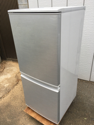 ■2018年製 シャープ 2ドア冷凍冷蔵庫 SJ-D14C-S■SHARP 単身向け冷蔵庫 1人用