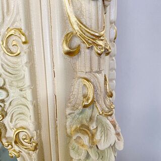 12*2 キャビネット 飾り棚 高級家具 ロココ調 アンティーク ヨーロピアン家具 姫家具 難あり