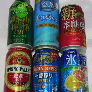 お取引中・ビール、発泡酒、チューハイ・焼酎・ノンアル 等 合計 15本