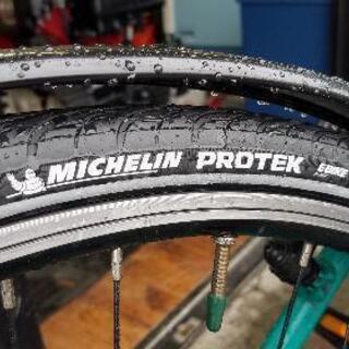 ブリヂストン グリーンラベル クロスバイク 前後タイヤ新品 整備済み