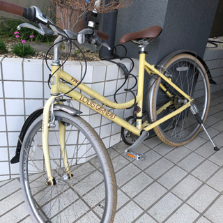 自転車　ルイガノ　黄色