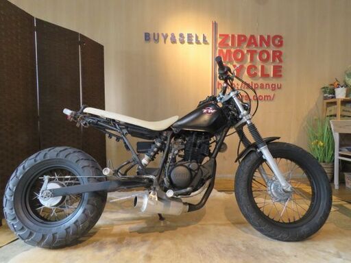 □ YAMAHA TW200 2JL ヤマハ ブラック 200cc ロンスイスカチューン 自賠R5.8 実動! バイク 札幌発
