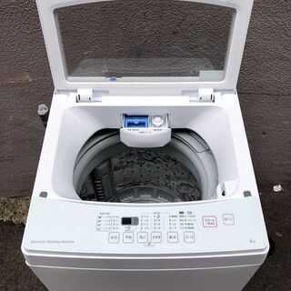 ㊼【6ヶ月保証付・税込み】美品 ニトリ 6kg 全自動洗濯機 NTR60 19年製