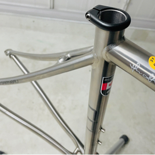 売約済み GARNEAU RTI 2014 チタン フレームセット 490サイズ ガノー チタニウム フルカーボンフォーク ルイガノ