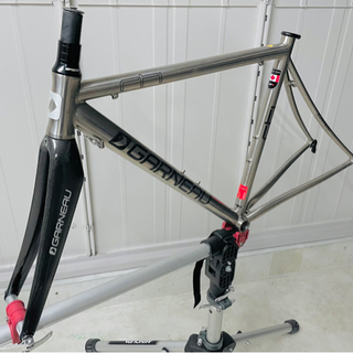 売約済み GARNEAU RTI 2014 チタン フレームセット 490サイズ ガノー チタニウム フルカーボンフォーク ルイガノ