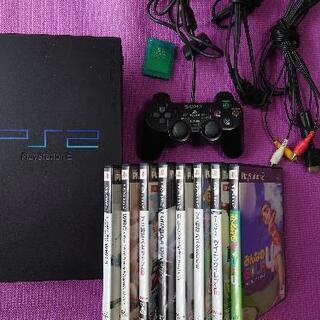 【ネット決済】ps2本体(scph-50000)プラス　ゲームソ...