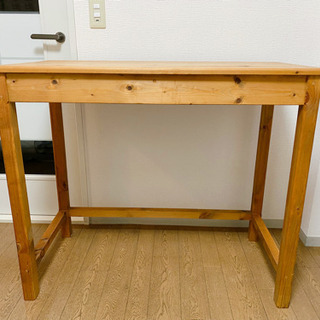 【ネット決済】値下げ！本日ラスト:木製テーブル　作業台　カップボード