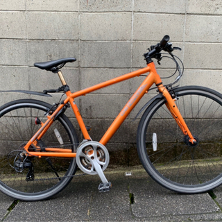 クロスバイク】700x28c 3x7段変速 LEDオートライト付 チェーン、リヤ  