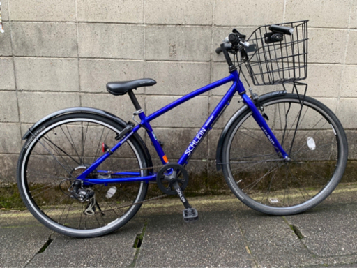 ブリヂストン】クロスバイク ジュニア用 7段変速、LEDライト付 若林