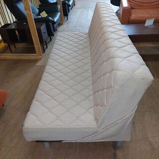 【愛品倶楽部柏店】　フランスベッド　スイミー　ソファーベッド　　ベージュ　脚１５０ｍｍ　シルバー　【問い合わせ番号　１５６-００９０４１　００２】