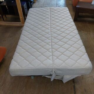 【愛品倶楽部柏店】　フランスベッド　スイミー　ソファーベッド　　ベージュ　脚１５０ｍｍ　シルバー　【問い合わせ番号　１５６-００９０４１　００２】