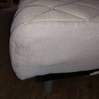 【愛品倶楽部柏店】　フランスベッド　スイミー　ソファーベッド　　ベージュ　脚１５０ｍｍ　シルバー　【問い合わせ番号　１５６-００９０４１　００２】