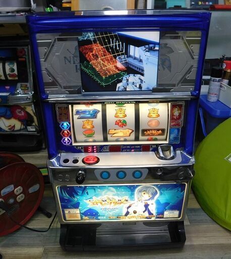動作良好 ビスティ 5号機 新世紀エヴァンゲリオン まごころを、君に コイン不要機 台キー、設定キー付き