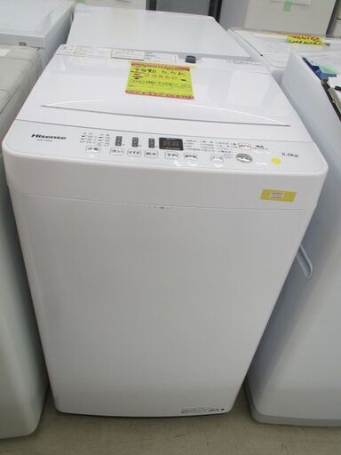 ID:G963782　ハイセンス　全自動洗濯機５．５ｋ