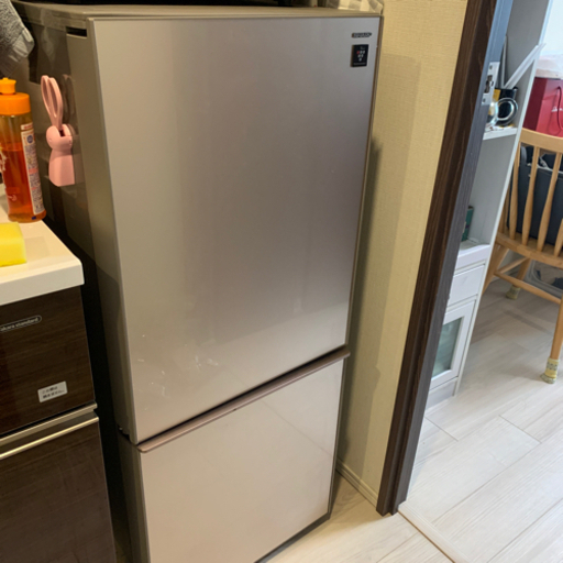 【2018年製プラズマクラスター冷蔵庫】　両開き　説明書付き