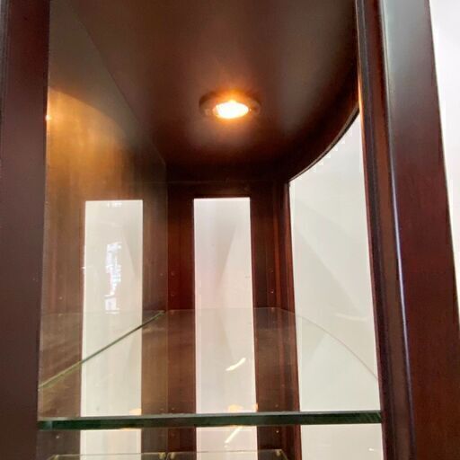 三陽家具 照明付き キュリオケース ガラスキャビネット 飾り棚　/SL2