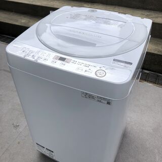 美品 SHARP 洗濯機 ES-GE7C-W 2019年製 7....
