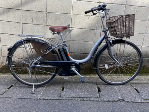 【電動自転車】ヤマハ　パスナチュラ　8.9ah新品バッテリー付　リヤタイヤ、サドル新品❗️若林自転車　膳所店SALE