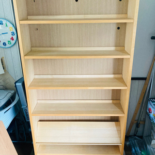 無印良品 オーク材 薄型ラック 本棚