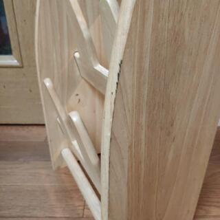 木製 スリッパラック ラバーウッド無垢板 組み立て家具 - 売ります・あげます