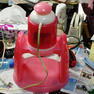 開封済み未使用　電動氷かき器 ピンク（2011年製） バラ氷ＯＫ...