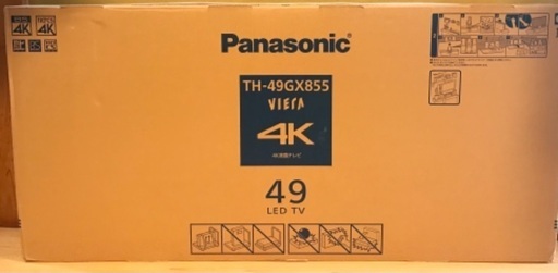 Panasonic TH-49XGX855 ② 2019年製　49型4K液晶テレビ