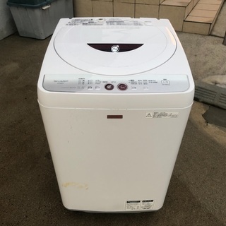 2012年製 シャープ 全自動洗濯機「ES-G55LC-R」5.5kg