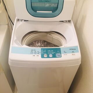 全自動洗濯機 HITACHI NW-5SR 2013年製 一人暮...