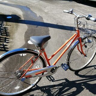 【ネット決済】オレンジ色の自転車