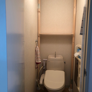 2×4 DIYのトイレ棚