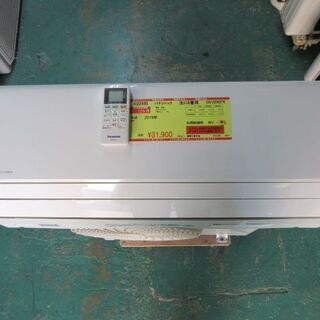 K02495　パナソニック　中古エアコン　主に6畳用　冷2.2kw ／ 暖2.2kw