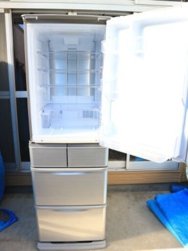 SHARP/シャープ 5ドア 冷凍冷蔵庫 412L SJ-W412D-S 2018年製 日本製 プラズマクラスター 新鮮冷凍 どっちもドア ローウエスト設計
