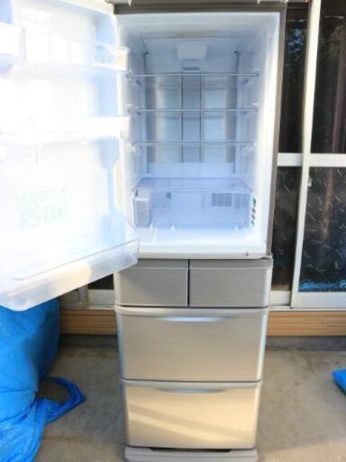 SHARP/シャープ 5ドア 冷凍冷蔵庫 412L SJ-W412D-S 2018年製 日本製 プラズマクラスター 新鮮冷凍 どっちもドア ローウエスト設計