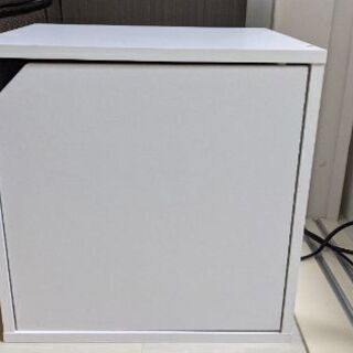 【ネット決済】カラーボックス白　小さめ正方形