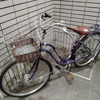 その他 ★自転車TRADEA トレーディアデザインワークス オートネイビー 26インチ 有料配送可能