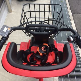 地域限定送料無料　パナソニック　ギュットアニーズ　三人乗り　子供乗せ　16AH　赤　パスバビー　ビッケ　神戸市　電動自転車