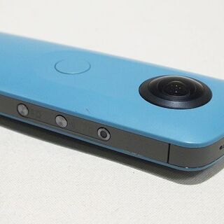 【苫小牧バナナ】現状品!!RICOH/リコー 360° 全天球カメラ デジタルカメラ Theta SC ブルー 中古 動作OK レンズ傷あり
