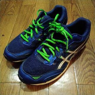 ASICSアシックススニーカー紺23.5cm