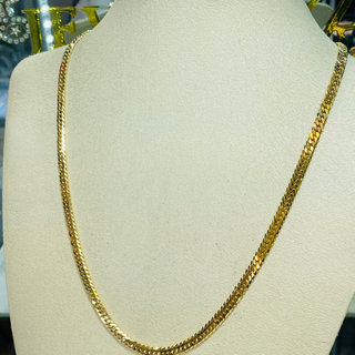 【中古品】K18 6面W 30.6g 50cm ［697］