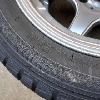 スタッドレスタイヤ アルミ付 155 65 14 ダンロップ ウインター